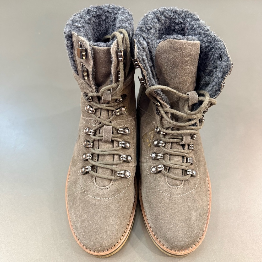Urban Outfitters Gray Lace Up Boots - Size 8